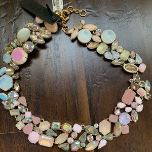 J Crew crystal crystal light pink ombre necklace